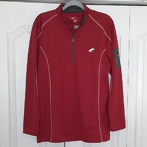 Men's Red Quarter-Zip Shirt